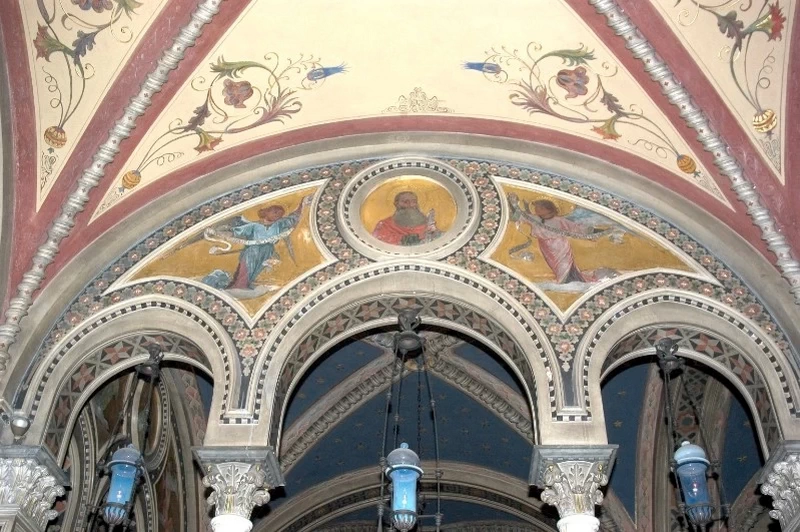 119-Modesto Faustini-Decorazione pittorica dell'archivolto 2-12 - Santuario Santa Maria delle Grazie, Brescia  